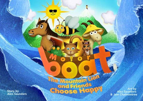 Motorboat The Mountain Lion and Friends Choose Happy